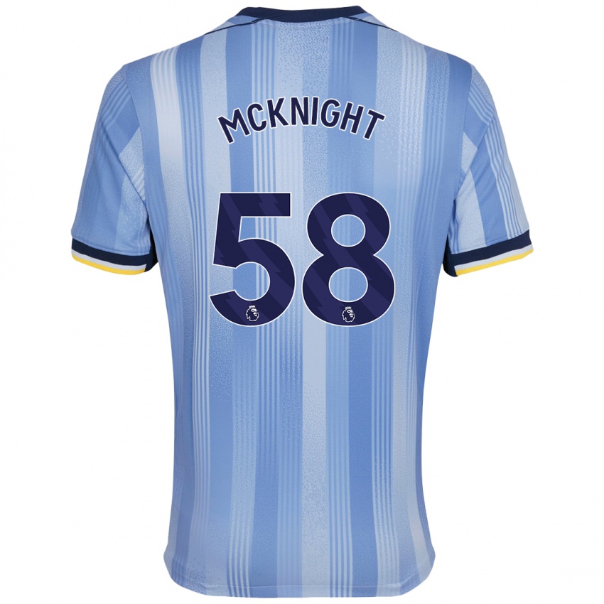 Kinder Maxwell Mcknight #58 Hellblau Auswärtstrikot Trikot 2024/25 T-Shirt Österreich