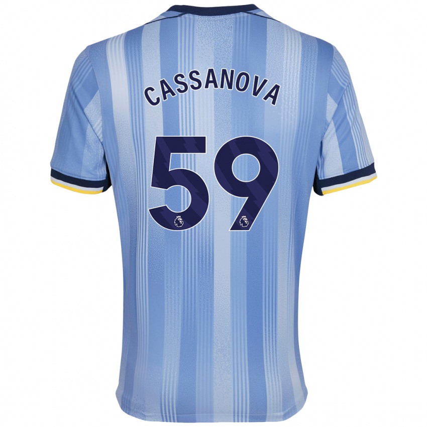 Kinder Dante Cassanova #59 Hellblau Auswärtstrikot Trikot 2024/25 T-Shirt Österreich