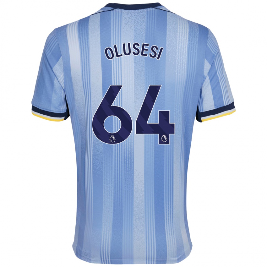 Kinder Callum Olusesi #64 Hellblau Auswärtstrikot Trikot 2024/25 T-Shirt Österreich