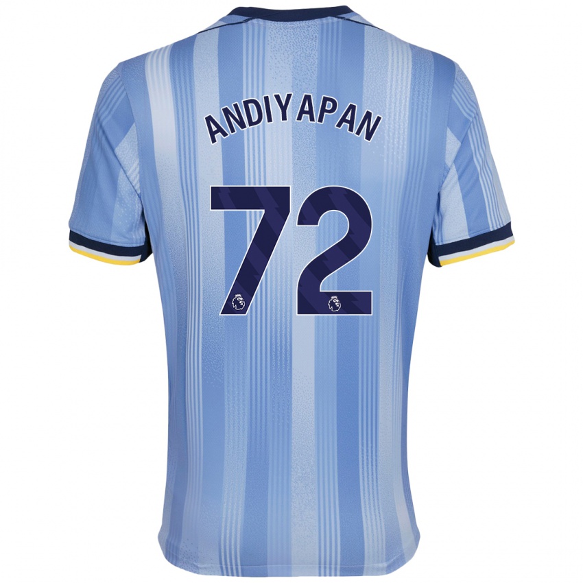 Kinder William Andiyapan #72 Hellblau Auswärtstrikot Trikot 2024/25 T-Shirt Österreich