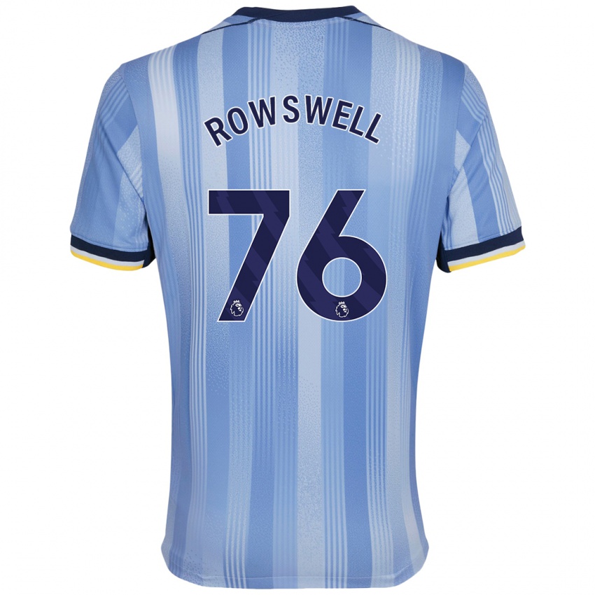 Kinder James Rowswell #76 Hellblau Auswärtstrikot Trikot 2024/25 T-Shirt Österreich