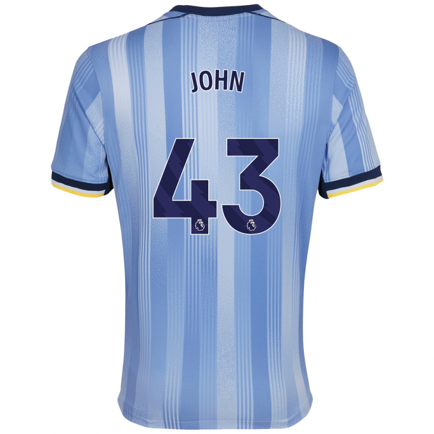 Kinder Nile John #43 Hellblau Auswärtstrikot Trikot 2024/25 T-Shirt Österreich