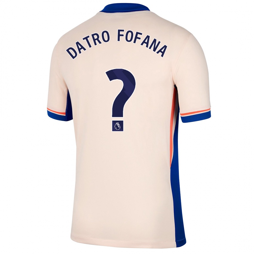 Kinder David Datro Fofana #0 Hellbeige Auswärtstrikot Trikot 2024/25 T-Shirt Österreich