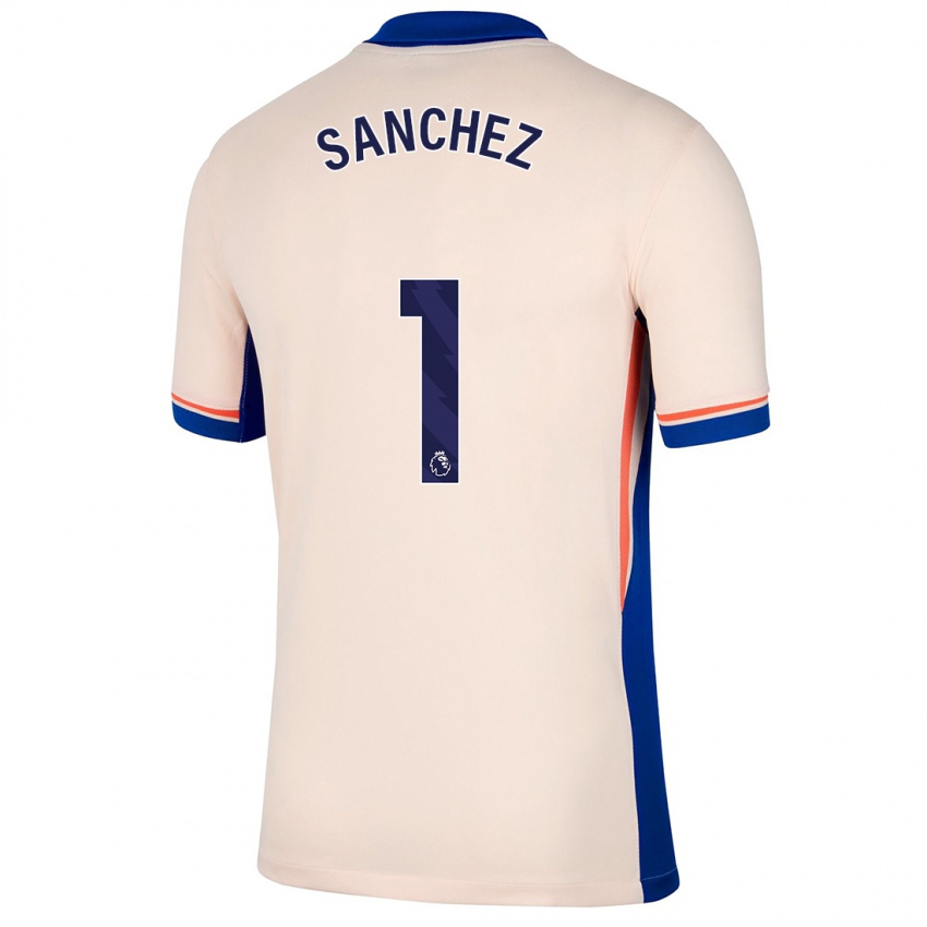 Kinder Robert Sánchez #1 Hellbeige Auswärtstrikot Trikot 2024/25 T-Shirt Österreich