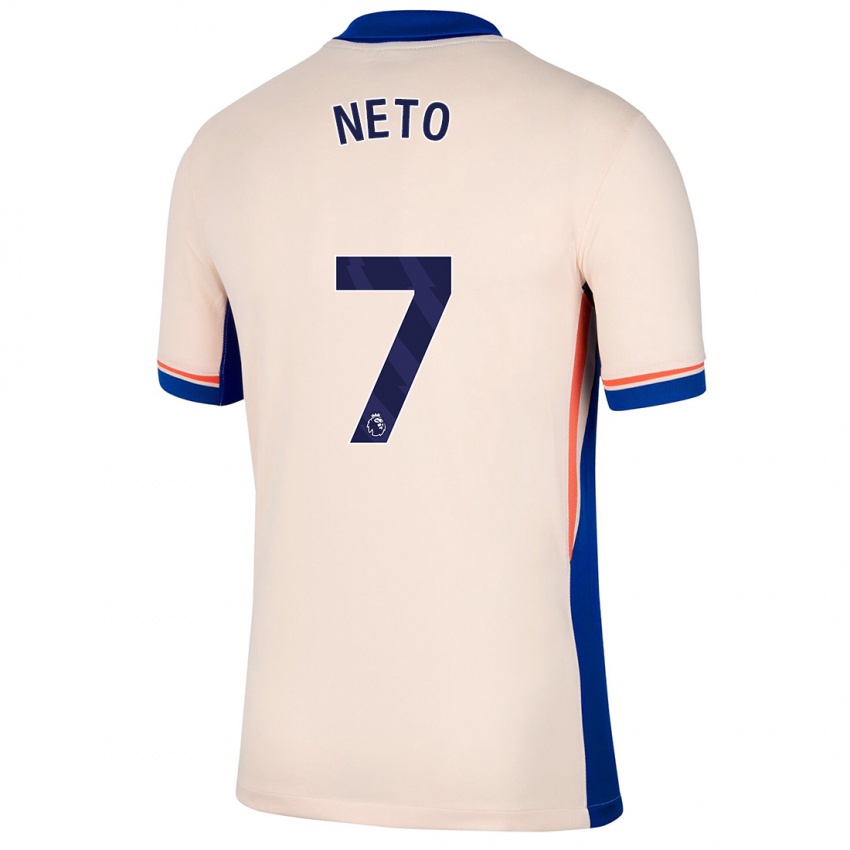 Kinder Pedro Neto #7 Hellbeige Auswärtstrikot Trikot 2024/25 T-Shirt Österreich