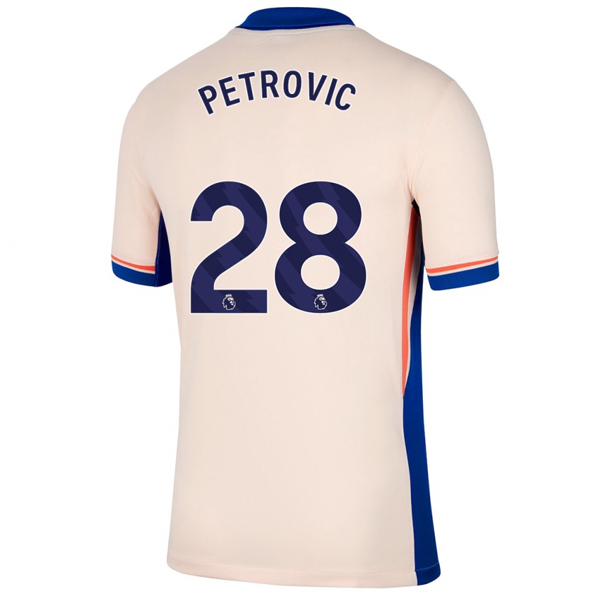 Kinder Djordje Petrovic #28 Hellbeige Auswärtstrikot Trikot 2024/25 T-Shirt Österreich