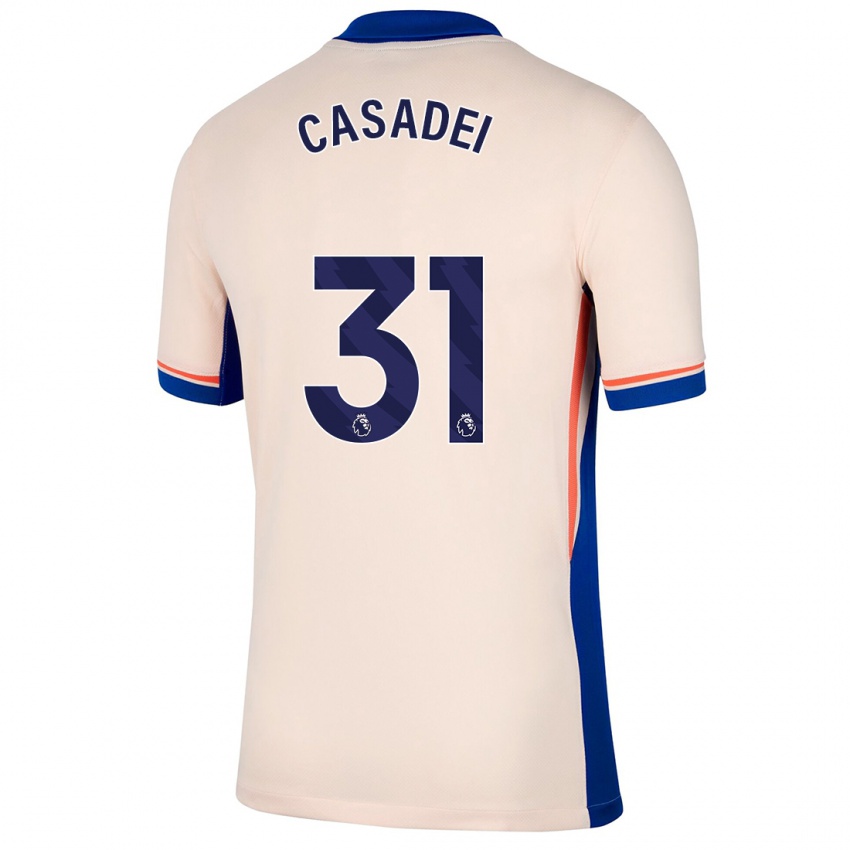 Kinder Cesare Casadei #31 Hellbeige Auswärtstrikot Trikot 2024/25 T-Shirt Österreich