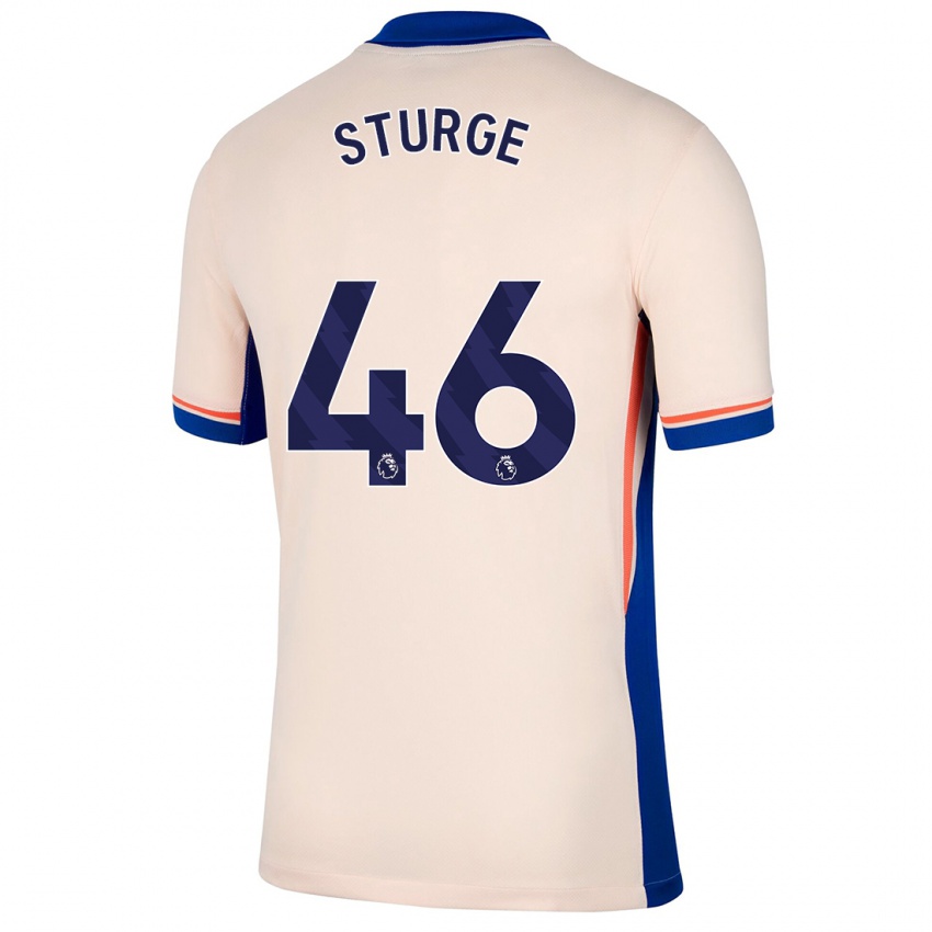 Kinder Zak Sturge #46 Hellbeige Auswärtstrikot Trikot 2024/25 T-Shirt Österreich