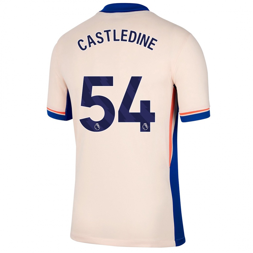 Kinder Leo Castledine #54 Hellbeige Auswärtstrikot Trikot 2024/25 T-Shirt Österreich