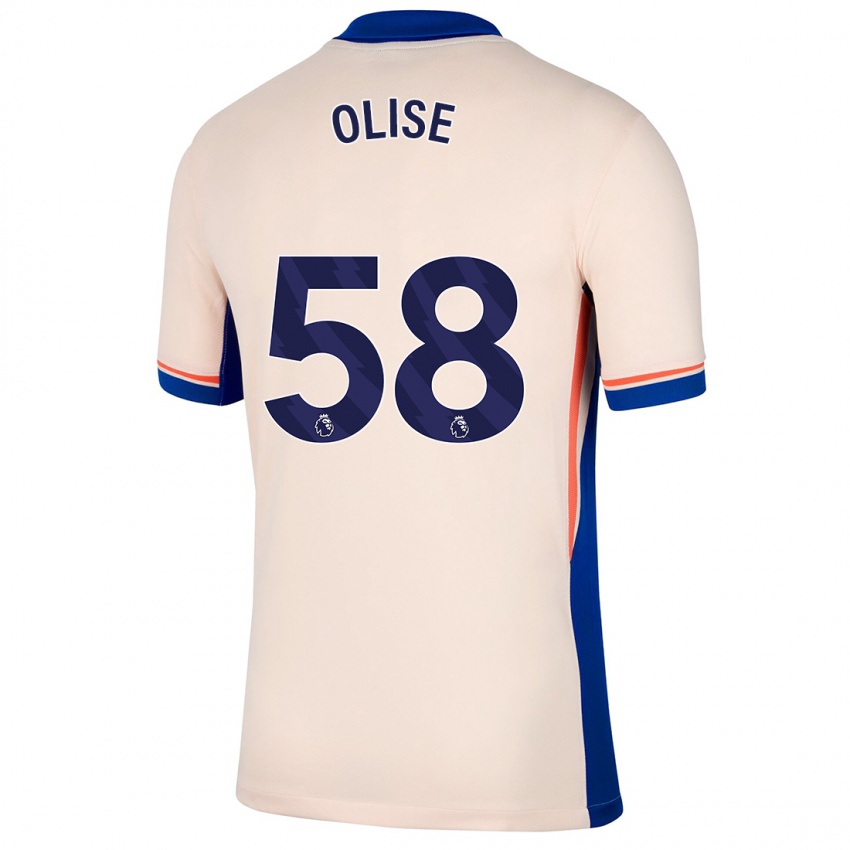 Kinder Richard Olise #58 Hellbeige Auswärtstrikot Trikot 2024/25 T-Shirt Österreich