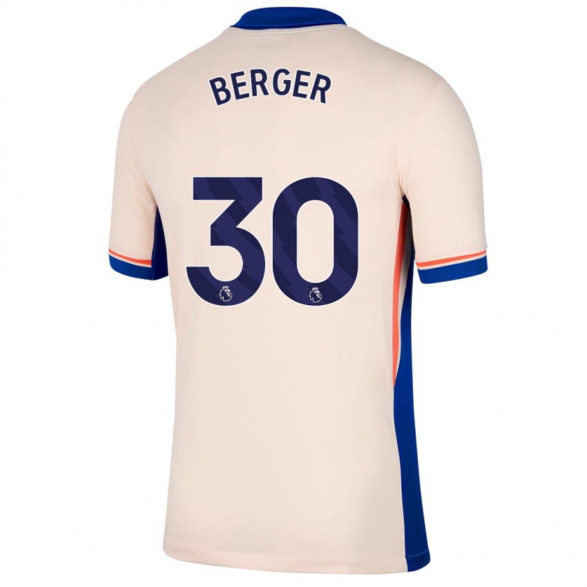 Kinder Ann-Katrin Berger #30 Hellbeige Auswärtstrikot Trikot 2024/25 T-Shirt Österreich