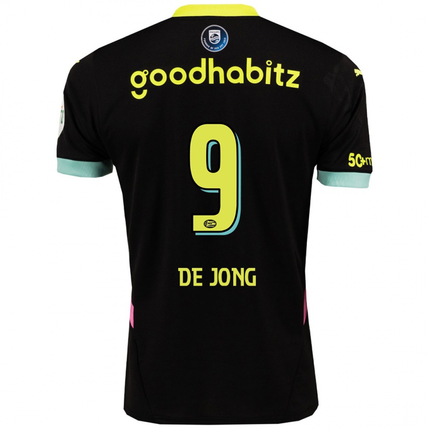 Kinder Luuk De Jong #9 Schwarz Gelb Auswärtstrikot Trikot 2024/25 T-Shirt Österreich