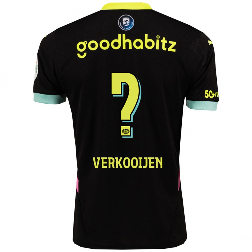 Kinder Nicolas Verkooijen #0 Schwarz Gelb Auswärtstrikot Trikot 2024/25 T-Shirt Österreich