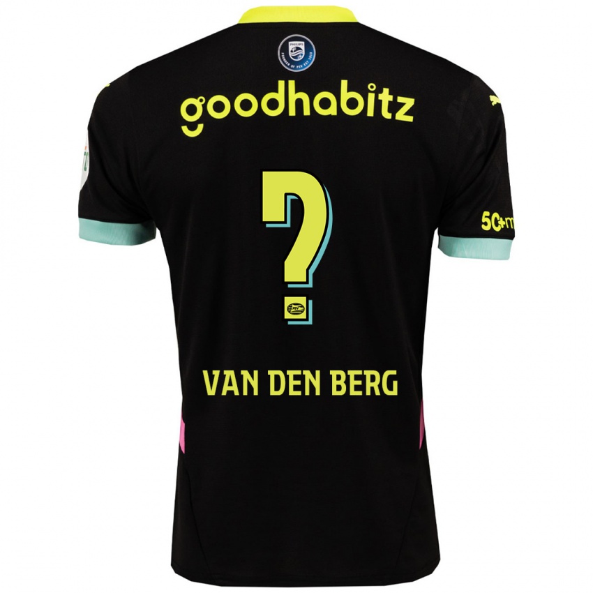 Kinder Joel Van Den Berg #0 Schwarz Gelb Auswärtstrikot Trikot 2024/25 T-Shirt Österreich