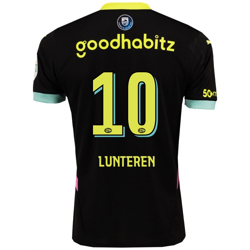 Kinder Desiree Van Lunteren #10 Schwarz Gelb Auswärtstrikot Trikot 2024/25 T-Shirt Österreich