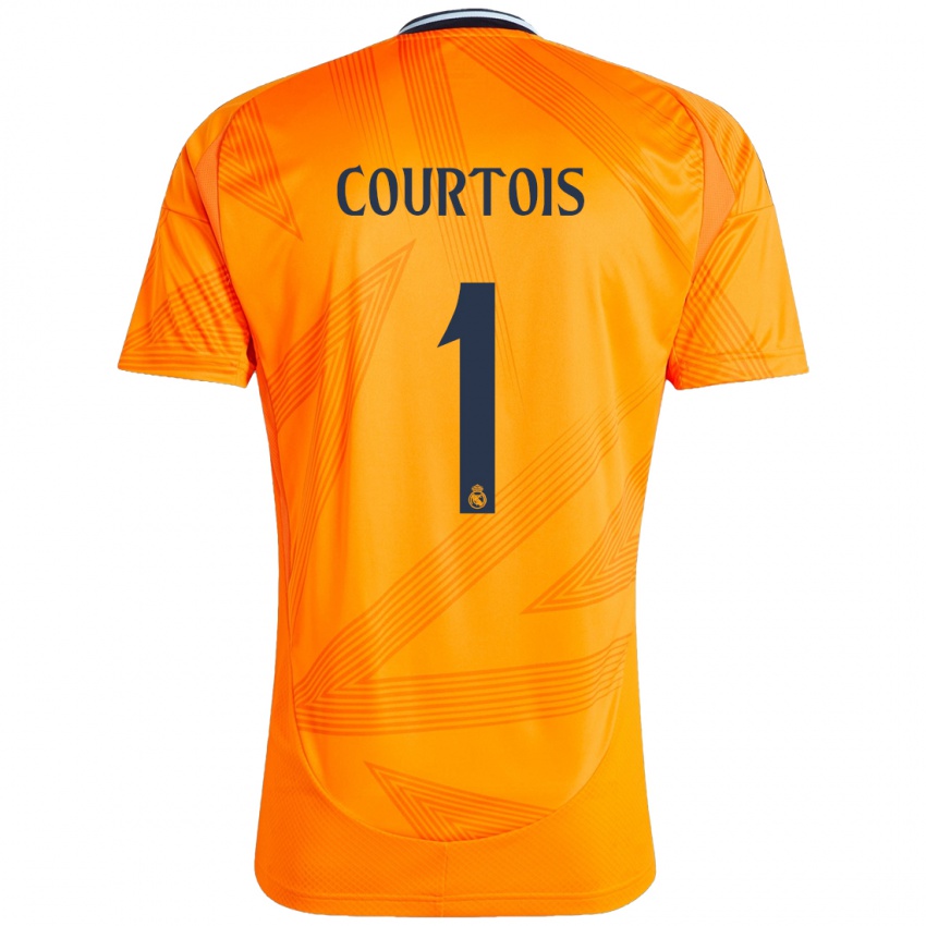 Kinder Thibaut Courtois #1 Orange Auswärtstrikot Trikot 2024/25 T-Shirt Österreich