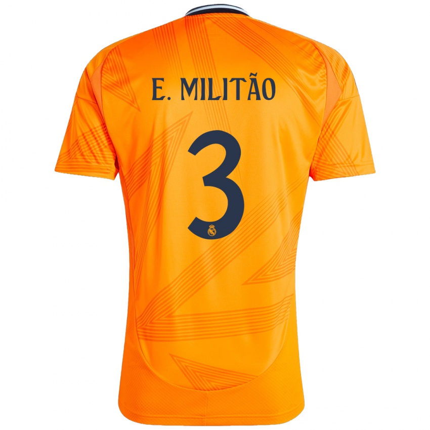 Kinder Eder Militao #3 Orange Auswärtstrikot Trikot 2024/25 T-Shirt Österreich