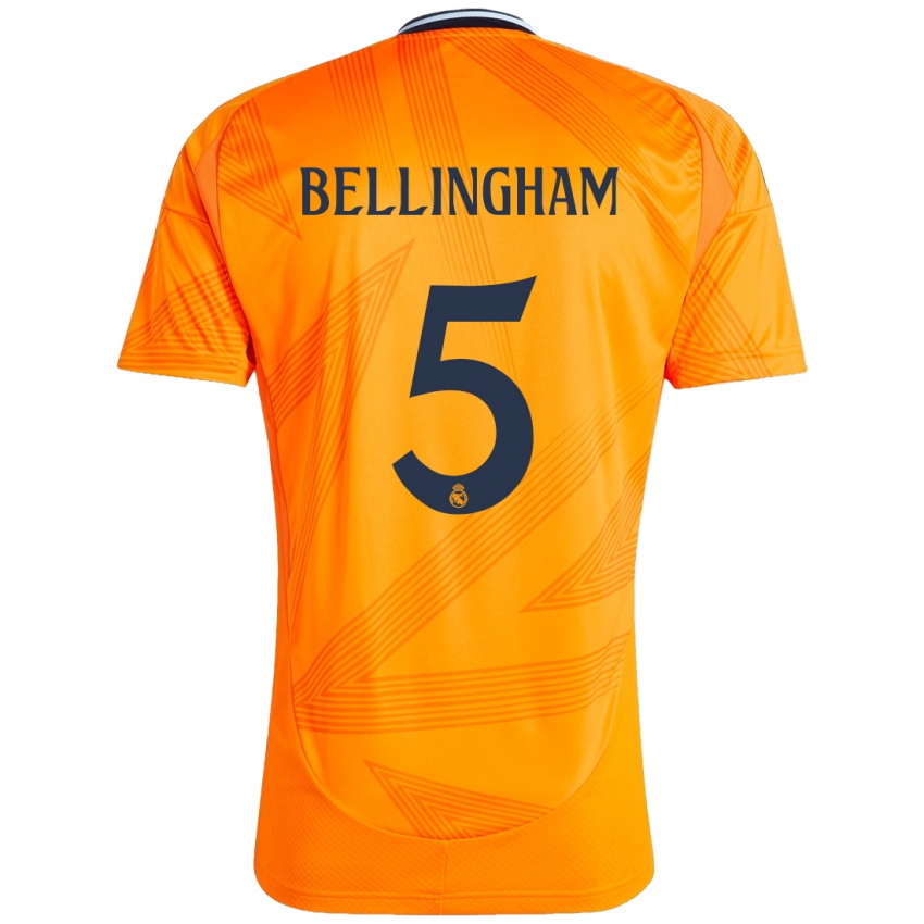 Kinder Jude Bellingham #5 Orange Auswärtstrikot Trikot 2024/25 T-Shirt Österreich