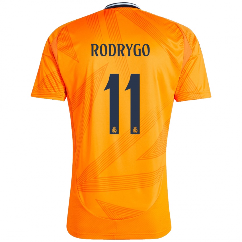 Kinder Rodrygo #11 Orange Auswärtstrikot Trikot 2024/25 T-Shirt Österreich