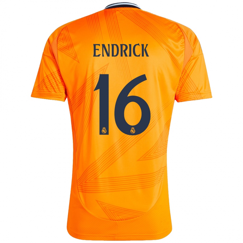 Kinder Endrick #16 Orange Auswärtstrikot Trikot 2024/25 T-Shirt Österreich