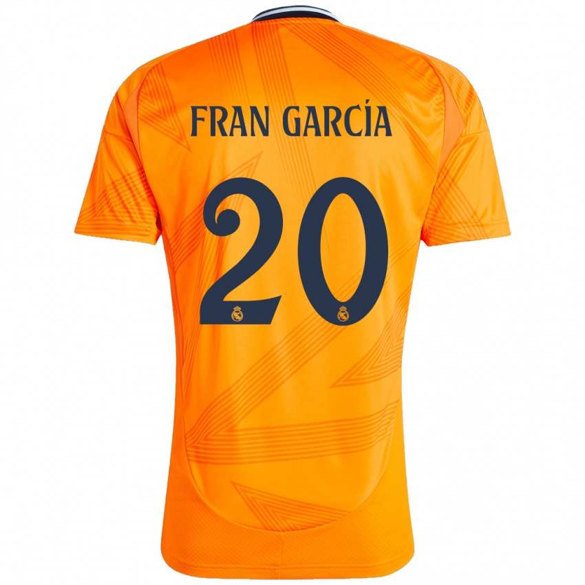 Kinder Fran García #20 Orange Auswärtstrikot Trikot 2024/25 T-Shirt Österreich