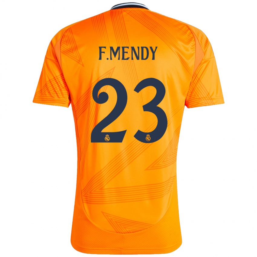 Kinder Ferland Mendy #23 Orange Auswärtstrikot Trikot 2024/25 T-Shirt Österreich