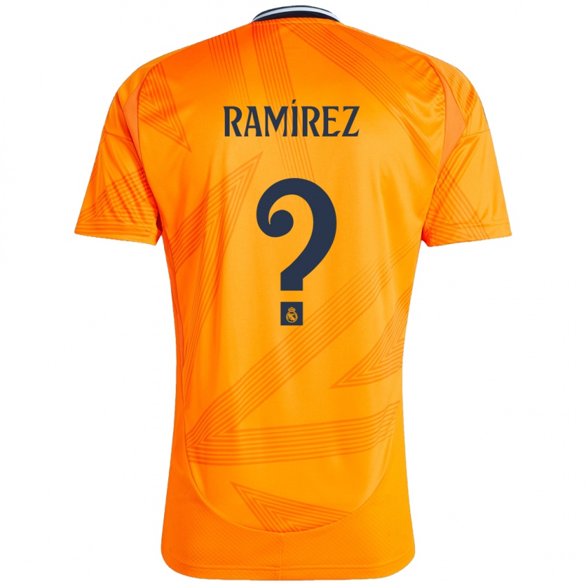 Kinder Izan Ramírez #0 Orange Auswärtstrikot Trikot 2024/25 T-Shirt Österreich