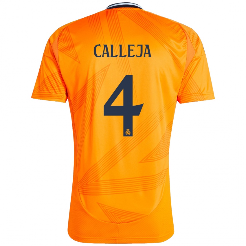 Kinder Jaime Calleja #4 Orange Auswärtstrikot Trikot 2024/25 T-Shirt Österreich