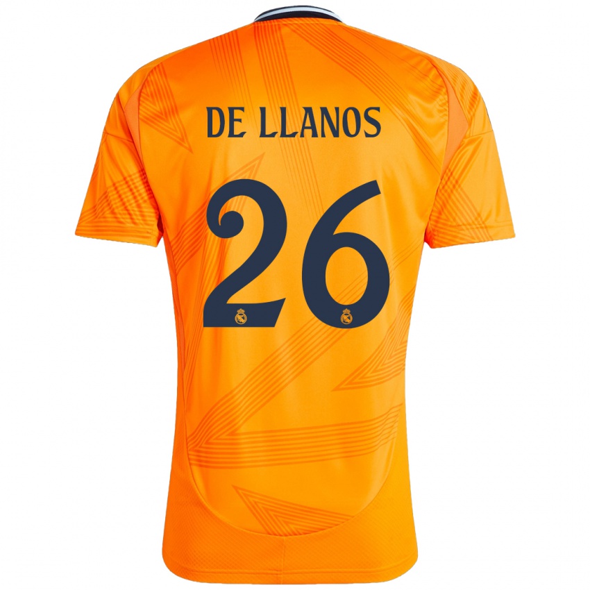 Kinder Hugo De Llanos #26 Orange Auswärtstrikot Trikot 2024/25 T-Shirt Österreich