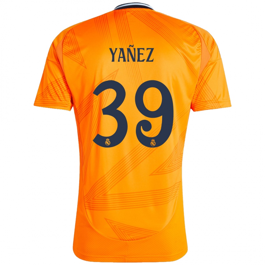 Kinder Daniel Yañez #39 Orange Auswärtstrikot Trikot 2024/25 T-Shirt Österreich