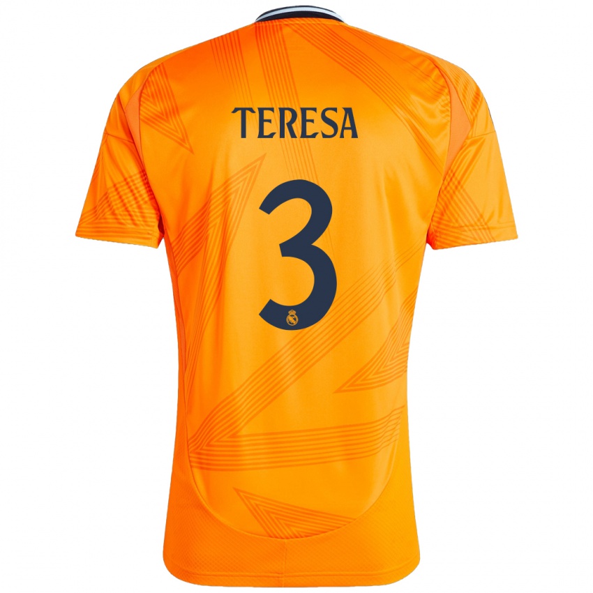 Kinder Teresa Abelleira #3 Orange Auswärtstrikot Trikot 2024/25 T-Shirt Österreich