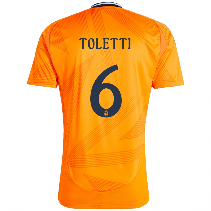 Kinder Sandie Toletti #6 Orange Auswärtstrikot Trikot 2024/25 T-Shirt Österreich