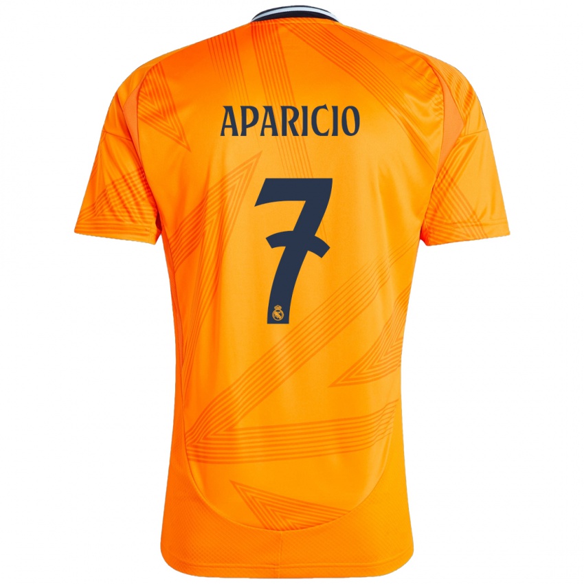 Kinder Esteban Aparicio #7 Orange Auswärtstrikot Trikot 2024/25 T-Shirt Österreich