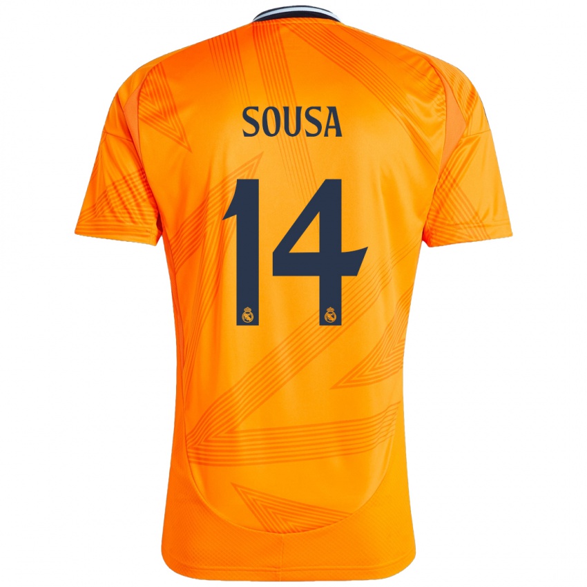 Kinder Kathellen Sousa #14 Orange Auswärtstrikot Trikot 2024/25 T-Shirt Österreich