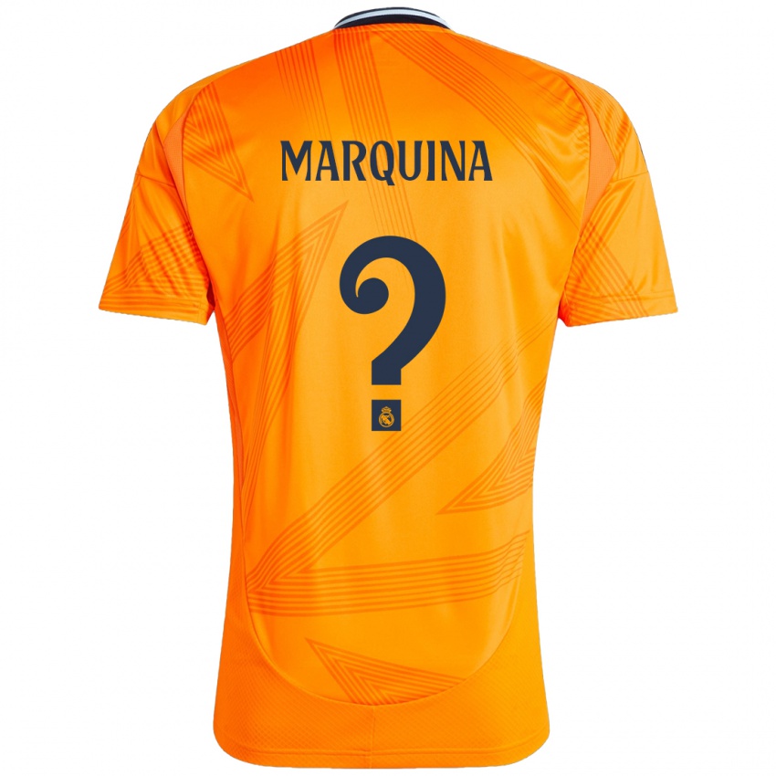 Kinder Guillermo Marquina #0 Orange Auswärtstrikot Trikot 2024/25 T-Shirt Österreich