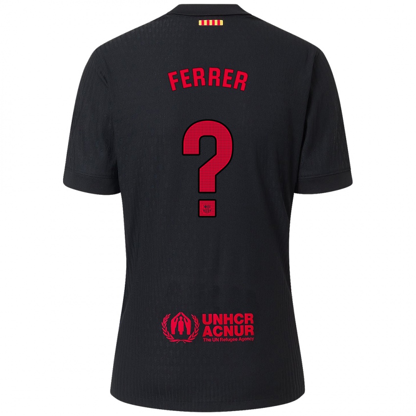 Kinder Dani Ferrer #0 Schwarz Rot Auswärtstrikot Trikot 2024/25 T-Shirt Österreich