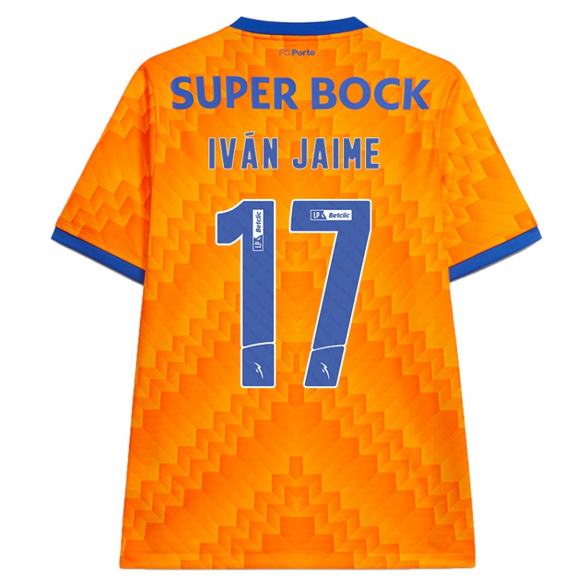 Kinder Iván Jaime #17 Orange Auswärtstrikot Trikot 2024/25 T-Shirt Österreich