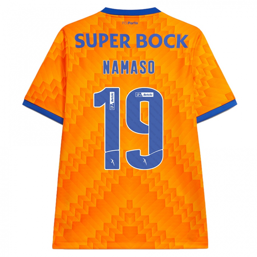 Kinder Danny Namaso #19 Orange Auswärtstrikot Trikot 2024/25 T-Shirt Österreich