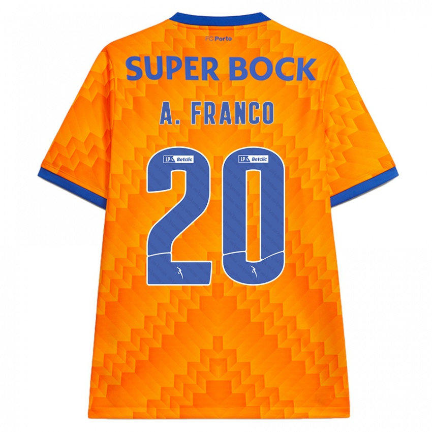 Kinder André Franco #20 Orange Auswärtstrikot Trikot 2024/25 T-Shirt Österreich