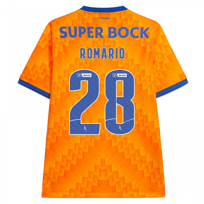 Kinder Romario Baro #28 Orange Auswärtstrikot Trikot 2024/25 T-Shirt Österreich