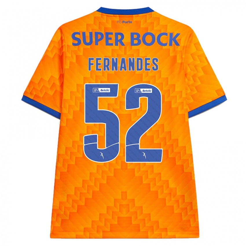 Kinder Martim Fernandes #52 Orange Auswärtstrikot Trikot 2024/25 T-Shirt Österreich