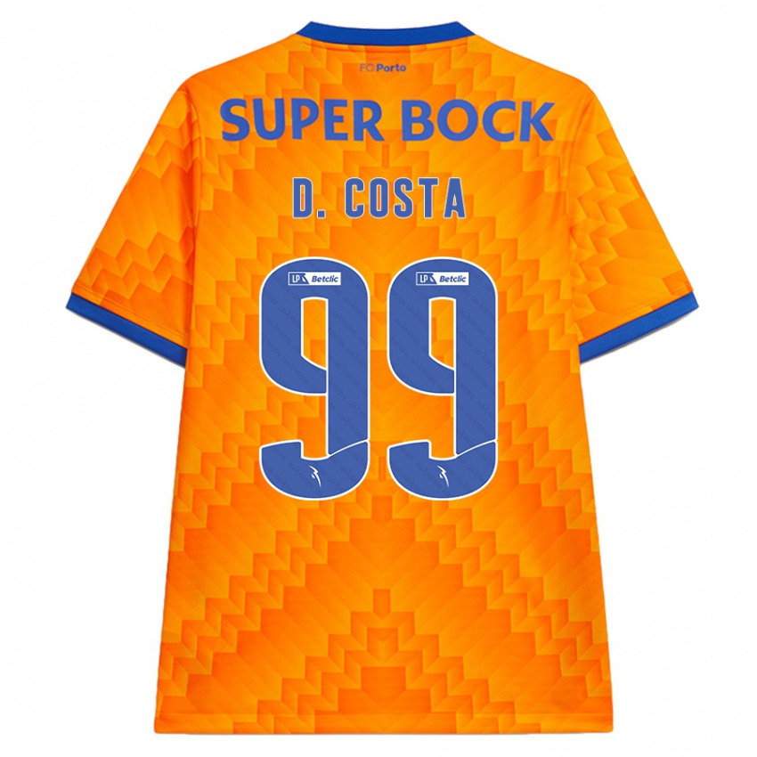 Kinder Diogo Costa #99 Orange Auswärtstrikot Trikot 2024/25 T-Shirt Österreich