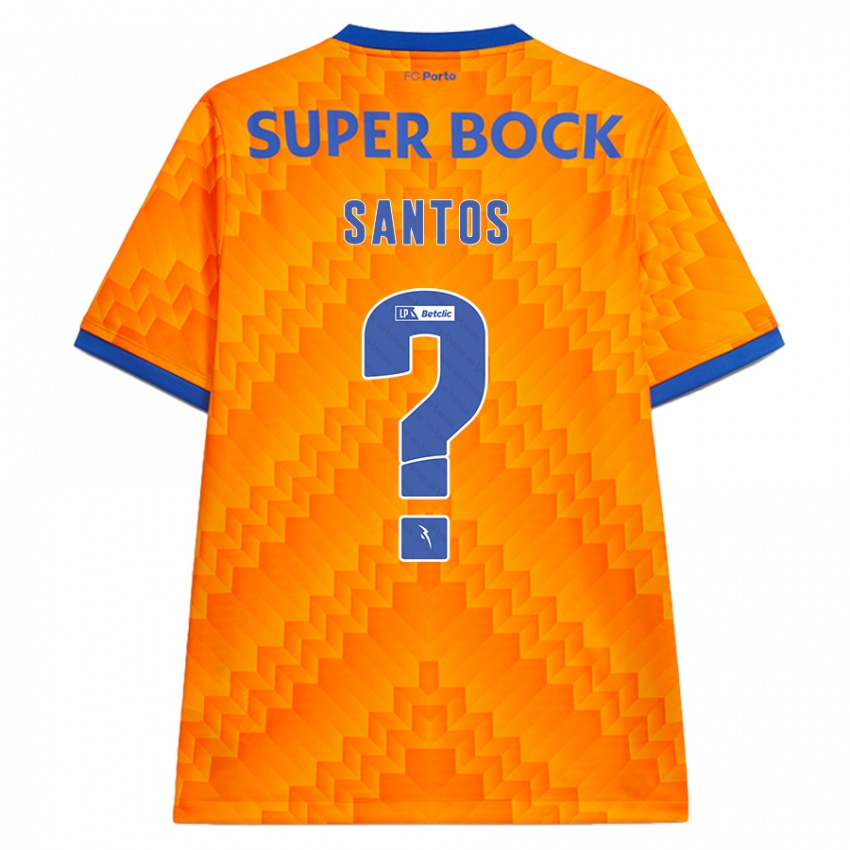 Kinder Leonardo Santos #0 Orange Auswärtstrikot Trikot 2024/25 T-Shirt Österreich