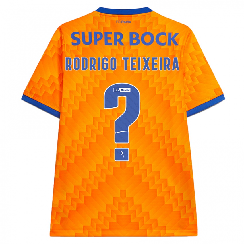 Kinder Rodrigo Teixeira #0 Orange Auswärtstrikot Trikot 2024/25 T-Shirt Österreich