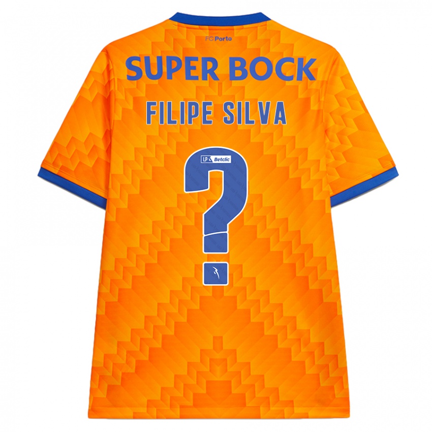 Kinder Filipe Silva #0 Orange Auswärtstrikot Trikot 2024/25 T-Shirt Österreich