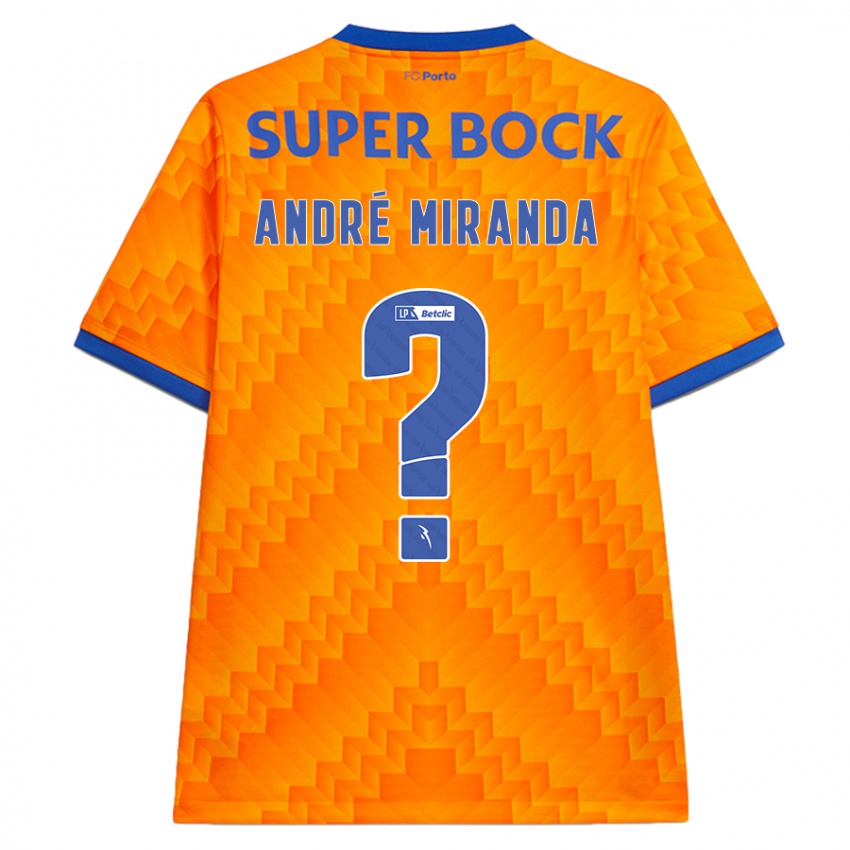 Kinder André Miranda #0 Orange Auswärtstrikot Trikot 2024/25 T-Shirt Österreich