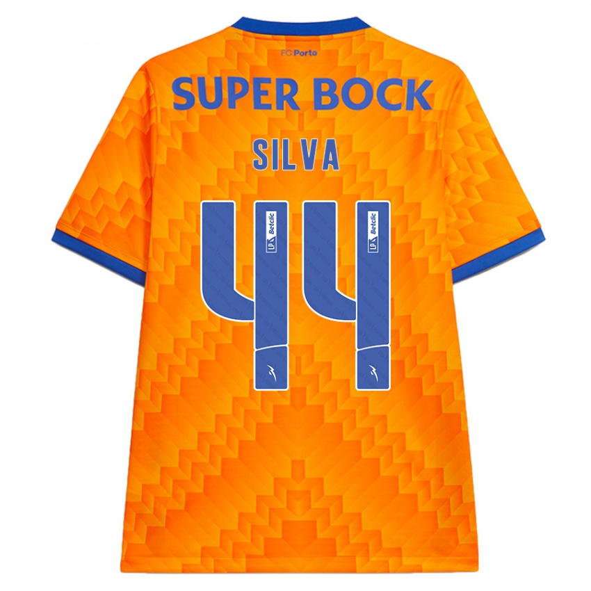 Kinder Felipe Silva #44 Orange Auswärtstrikot Trikot 2024/25 T-Shirt Österreich