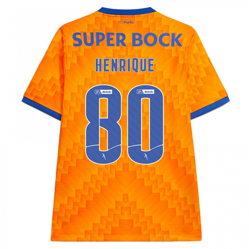 Kinder Kaio Henrique #80 Orange Auswärtstrikot Trikot 2024/25 T-Shirt Österreich