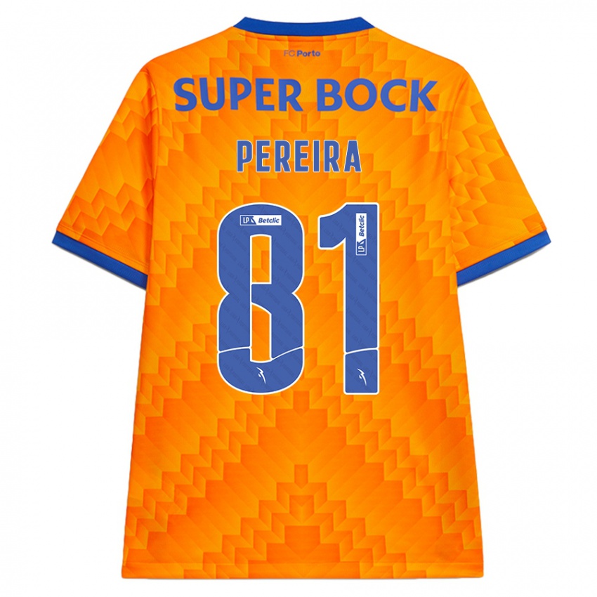 Kinder Martim Pereira #81 Orange Auswärtstrikot Trikot 2024/25 T-Shirt Österreich