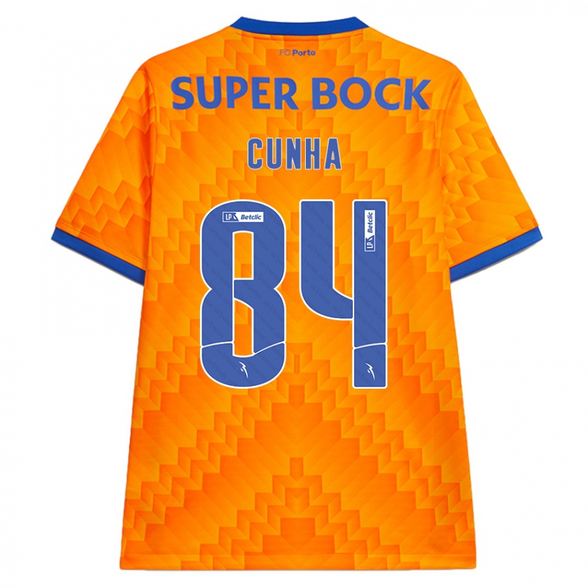 Kinder Martim Cunha #84 Orange Auswärtstrikot Trikot 2024/25 T-Shirt Österreich